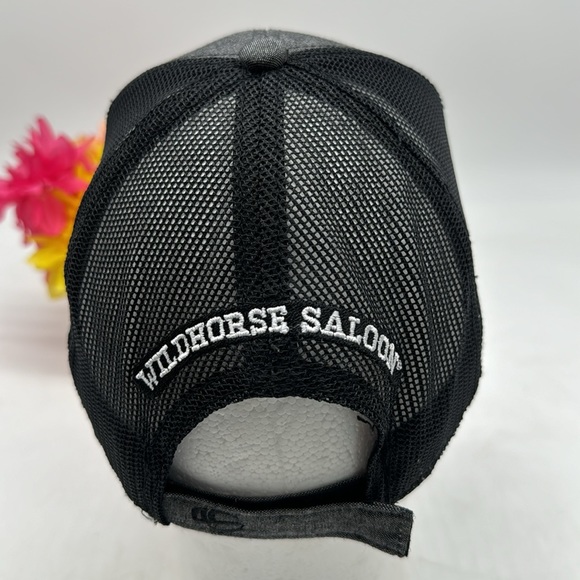 Nash Nashville Wildhorse Saloon Black Trucker Hat Adjustable HT5410 - Picture 3 of 4